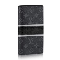 L Vuitton M64438 Brazza Wallet Monogram Eclipse Canvas L Vuitton M64438 Brazza Wallet Monogram Eclipse Canvas