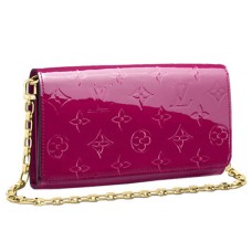 L Vuitton M90087 Chain Wallet Monogram Vernis