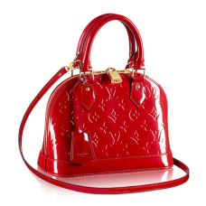 L Vuitton M90174 Alma BB Tote Bag Monogram Vernis