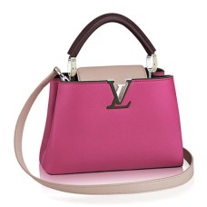 L Vuitton M90391 Capucines BB Tote Bag Taurillon Leather