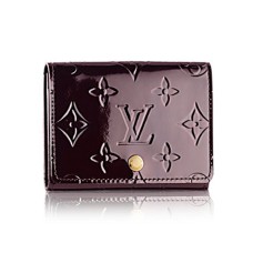 L Vuitton M91409 Business Card Holder Monogram Vernis