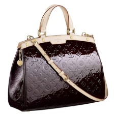 L Vuitton M91619 Brea MM Tote Bag Monogram Vernis