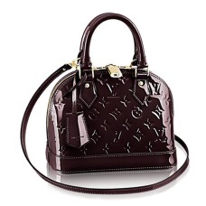 L Vuitton M91678 Alma BB Tote Bag Monogram Vernis