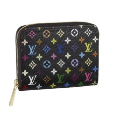 L Vuitton M93740 Zippy Coin Purse Monogram Multicolore Canvas