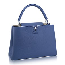 L Vuitton M94390 Capucines MM Tote Bag Taurillon Leather