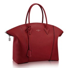 L Vuitton M94660 Lockit MM Tote Bag Taurillon Leather