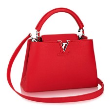 L Vuitton M94754 Capucines BB Tote Bag Taurillon Leather