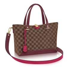 L Vuitton N41015 Hyde Park Shoulder Bag Damier Ebene Canvas