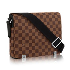L Vuitton N41031 District PM Messenger Bag Damier Ebene Canvas