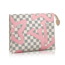 L Vuitton N41049 Toiletry Pouch 26 Damier Azur Canvas