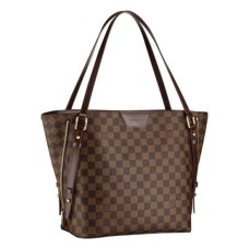L Vuitton N41108 Cabas Rivington Shoulder Bag Damier Ebene Canvas