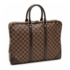 L Vuitton N41124 Porte-Documents Voyage Briefcase Damier Ebene Canvas