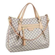 L Vuitton N41134 Evora GM Shoulder Bag Damier Azur Canvas
