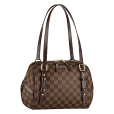 L Vuitton N41157 Rivington PM Shoulder Bag Damier Ebene Canvas