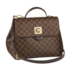 L Vuitton N41168 Bergamo MM Shoulder Bag Damier Ebene Canvas