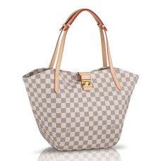 L Vuitton N41208 Salina PM Shoulder Bag Damier Azur Canvas