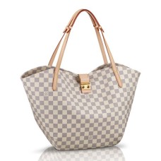 L Vuitton N41209 Salina GM Shoulder Bag Damier Azur Canvas