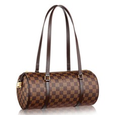 L Vuitton N41210 Papillon NM Shoulder Bag Damier Ebene Canvas