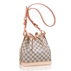 L Vuitton N41220 Noe BB Shoulder Bag Damier Azur Canvas