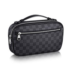 L Vuitton N41289 Ambler Hip Pack Damier Graphite Canvas