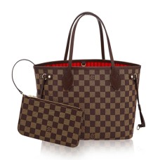 L Vuitton N41359 Neverfull PM Shoulder Bag Damier Ebene Canvas