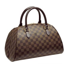 L Vuitton N41434 Ribera MM Tote Bag Damier Ebene Canvas