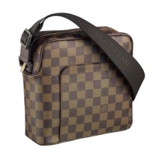 L Vuitton N41442 Olav PM Messenger Bag Damier Ebene Canvas