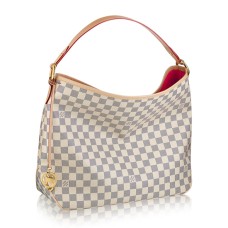 L Vuitton N41447 Delightful PM Hobo Bag Damier Azur Canvas