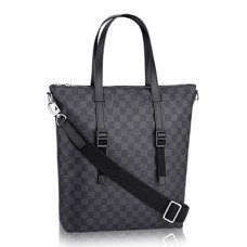 L Vuitton N41456 Skyline Tote Briefcase Damier Graphite Canvas