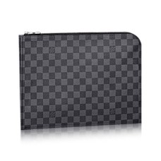 L Vuitton N41501 Pochette Jour GM Damier Graphite Canvas