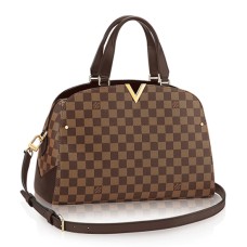 L Vuitton N41505 Kensington Bowling Shoulder Bag Damier Ebene Canvas