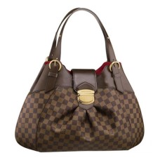 L Vuitton N41540 Sistina GM Hobo Bag Damier Ebene Canvas