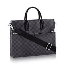 L Vuitton N41564 7 Days A Week Briefcase Damier Graphite Canvas