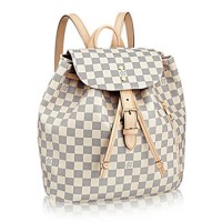 L Vuitton N41578 Sperone Backpack Damier Azur Canvas