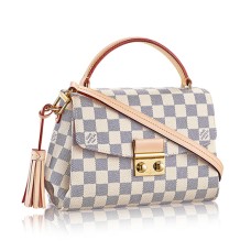 L Vuitton N41581 Croisette Crossbody Bag Damier Azur Canvas