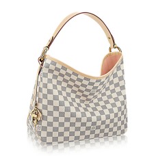 L Vuitton N41606 Delightful PM Hobo Bag Damier Azur Canvas