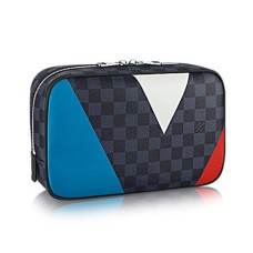 L Vuitton N41608 Toiletry Bag Damier Cobalt Canvas