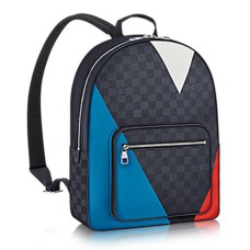 L Vuitton N41612 Josh Backpack Damier Cobalt Canvas