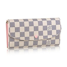 L Vuitton N41625 Emilie Wallet Damier Azur Canvas L Vuitton N41625 Emilie Wallet Damier Azur Canvas