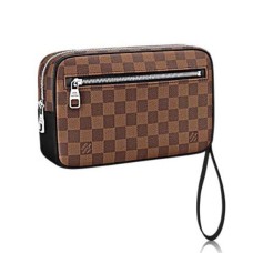 L Vuitton N41663 Kasai Clutch Damier Ebene Canvas