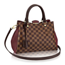 L Vuitton N41675 Brittany Tote Bag Damier Ebene Canvas
