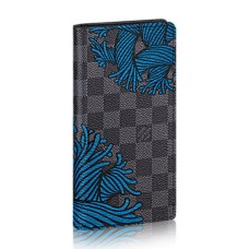 L Vuitton N41677 Brazza Wallet Damier Graphite Canvas