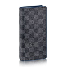L Vuitton N41688 Brazza Wallet Damier Graphite Canvas