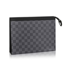 L Vuitton N41696 Pochette Voyage MM Damier Graphite Canvas