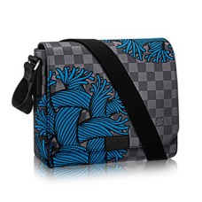L Vuitton N41714 District PM Messenger Bag Damier Graphite Canvas
