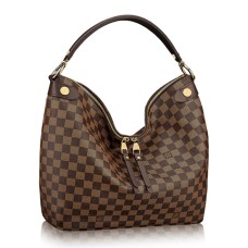 L Vuitton N41861 Duomo Hobo Bag Damier Ebene Canvas