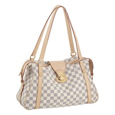L Vuitton N42220 Stresa PM Shoulder Bag Damier Azur Canvas