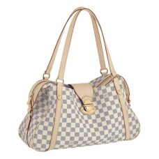L Vuitton N42221 Stresa GM Shoulder Bag Damier Azur Canvas