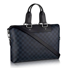 L Vuitton N42241 Porte-Documents Jour Briefcase Damier Cobalt Canvas