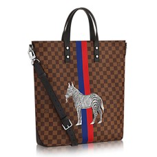 L Vuitton N42702 Atlas Tote Briefcase Damier Ebene Canvas